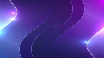 Futuristic modern abstract curved flowing neon light wave lines background. Vibrant Purple and Blue Gradient. Tech digital Inspired design. video