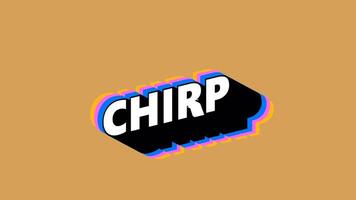 CHIRP Text in Graffiti Style with Color-Changing Background video