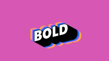 BOLD Text in Graffiti Style with Color-Changing Background video