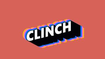 CLINCH Text in Graffiti Style with Color-Changing Background video