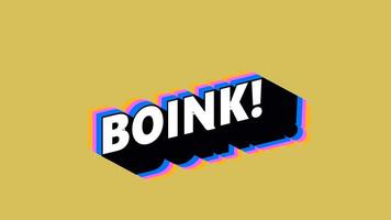 BOINK Text in Graffiti Style with Color-Changing Background video