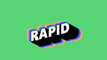 RAPID Text in Graffiti Style with Color-Changing Background video