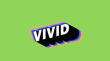 VIVID Text in Graffiti Style with Color-Changing Background video