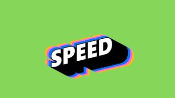 SPEED Text in Graffiti Style with Color-Changing Background video