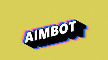AIMBOT Text in Graffiti Style with Color-Changing Background video