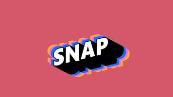 SNAP Text in Graffiti Style with Color-Changing Background video