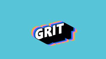 GRIT Text in Graffiti Style with Color-Changing Background video
