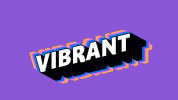 VIBRANT Text in Graffiti Style with Color-Changing Background video