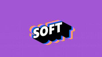 SOFT Text in Graffiti Style with Color-Changing Background video