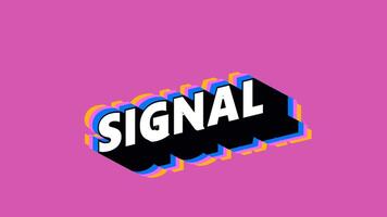 SIGNAL Text in Graffiti Style with Color-Changing Background video