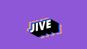 JIVE Text in Graffiti Style with Color-Changing Background video