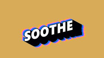 SOOTHE Text in Graffiti Style with Color-Changing Background video