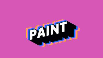 PAINT Text in Graffiti Style with Color-Changing Background video