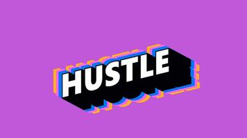 liv text i graffiti stil med färgskiftande bakgrund video