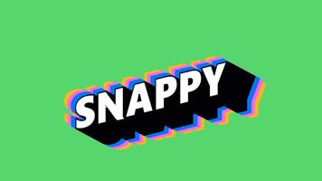 SNAPPY Text in Graffiti Style with Color-Changing Background video