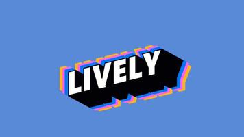 LIVELY Text in Graffiti Style with Color-Changing Background video