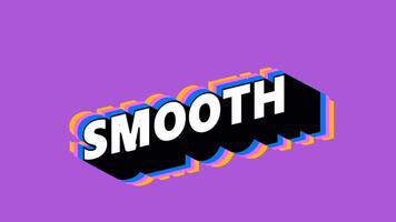 SMOOTH Text in Graffiti Style with Color-Changing Background video