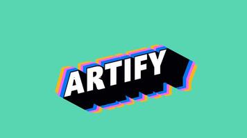 ARTIFY Text in Graffiti Style with Color-Changing Background video