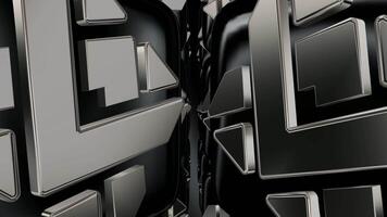 Exclusive, Black and Silver Figures, Elegant Template, Business Background, Unique Design, Reflection video