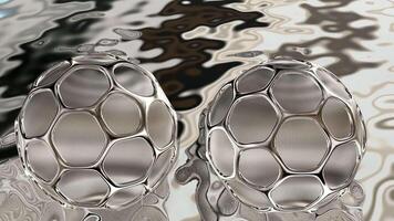 Exclusive, Floating Silver Spheres, Elegant Cinematic Template, Business Background, Unique Design, Reflection video