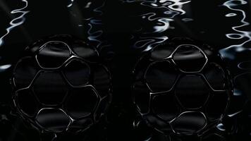 Exclusive, Floating Black Spheres, Elite Cinematic Template, Business Background, Unique Design, Reflection video