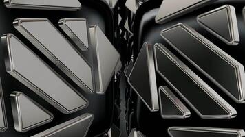 Reflection, Elegant Template, Business Background, Black and Silver Figures, Unique Design, Exclusive video