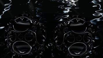 Business Background, Elite Cinematic Template, Floating Black Spheres, Reflection, Exclusive, Unique Design video