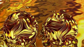 Elite Design, Floating Golden Spheres, Unique Cinematic Template, Business Background, Exclusive, Reflection video