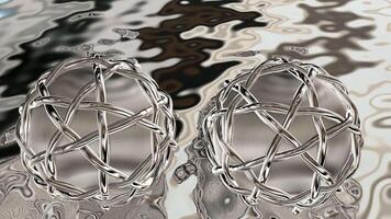 Reflection, Elegant Cinematic Template, Business Background, Floating Silver Spheres, Unique Design, Exclusive video