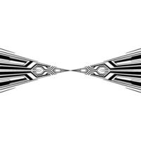 Abstract Black and White Geometric on White Background vector