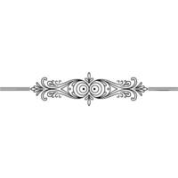 Elegant Black White Ornamental Element for Invitations Branding vector