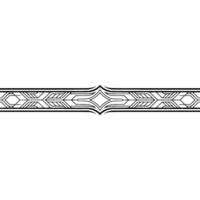 Geometric Art Deco Border on Gray, Minimalist vector