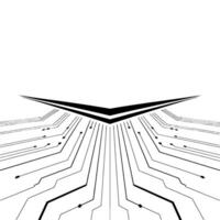 Abstract Circuit Board With Arrow, Modern Tech Background vector