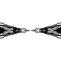 Futuristic Tech Abstract Black White Circuit , Minimalist Background vector
