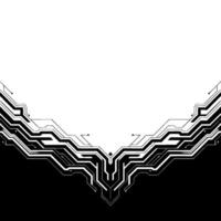 Abstract Circuit Board , Black White Tech Background vector