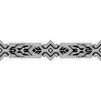 Geometric Black and White Border , Modern Abstract Pattern vector