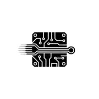 Minimalist Circuit Board Technology, Data Flow, Connection vector