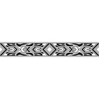 Abstract Ornamental Border, Geometric Pattern on a Gradient Background vector