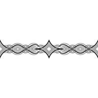 Abstract Border , Black and White Decorative Element vector