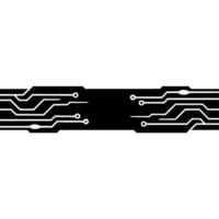 Abstract Circuit Board , Black and White Technology vector