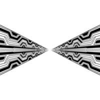 Futuristic Circuitry Tunnel Abstract vector