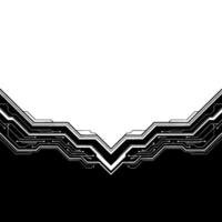 Tech Circuit Board Abstract Monochrome for Uiux vector