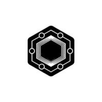 Geometric Circuitry on Light Gray Background vector