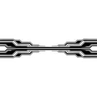 Futuristic Tech Line on White Background vector