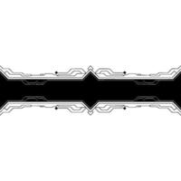 Geometric Tech Line Background, Black White, Modern vector
