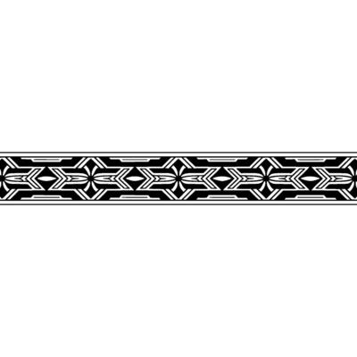Geometric Black and White Border Modern , Elegant Texture, Background