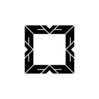 Geometric Frame , Abstract Minimalist Decorative Element vector