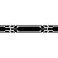 Geometric Line Banner, Black and White, Art Deco Style vector