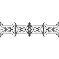 Geometric Border Black Lines on White, Abstract, Minimalist vector