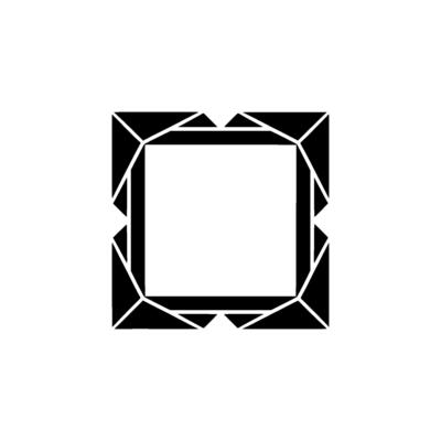 Geometric Black and White Frame, Minimalist , Modern Aesthetic